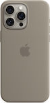 Apple Silicone Case with MagSafe Umschlag Rückseite Silikon Clay (iPhone 15 Pro Max)