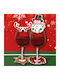 Christmas Glass White 1pcs