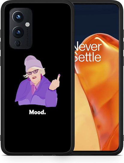 Smartfits Grandma Mood Black Задна корица Черен (OnePlus 9)