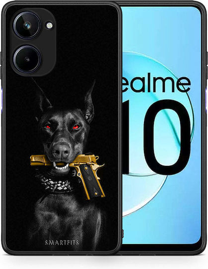 Smartfits Golden Gun Back Cover Gold (Realme 10)