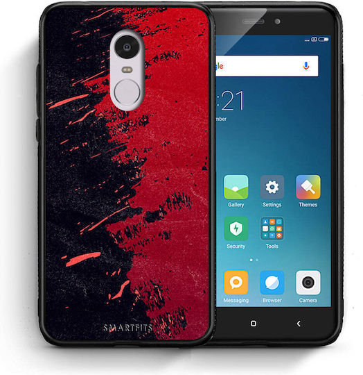 Smartfits Red Paint Back Cover Κόκκινο (Redmi Note 4)