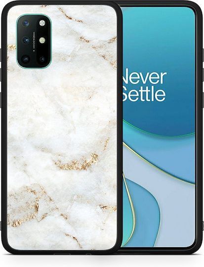 Smartfits White Gold Marble Back Cover Alb (OnePlus 8T)