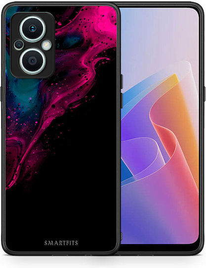 Smartfits Watercolor Pink Black Back Cover Pink (Oppo Reno7 Lite) 8427253596499_46685793747283
