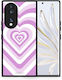 Smartfits Lilac Hearts Задна корица Лилав (Honor 70)