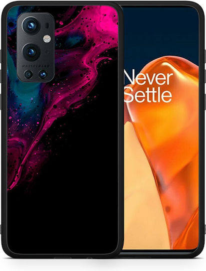 Smartfits Watercolor Pink Black Back Cover Ροζ (OnePlus 9 Pro)