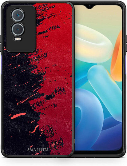 Smartfits Red Paint Back Cover Red (Vivo Y76 5G / Y76s / Y74s)