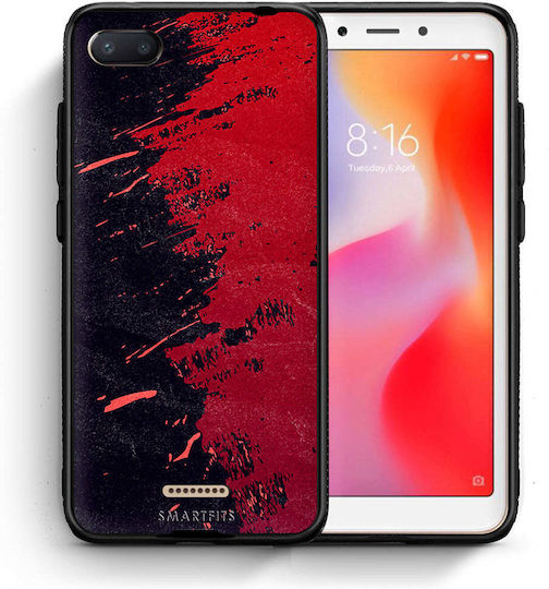 Smartfits Red Paint Back Cover Roșu (Redmi 6a)