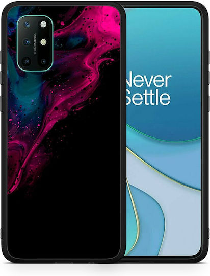 Smartfits Watercolor Pink Black Back Cover Ροζ (OnePlus 8T)