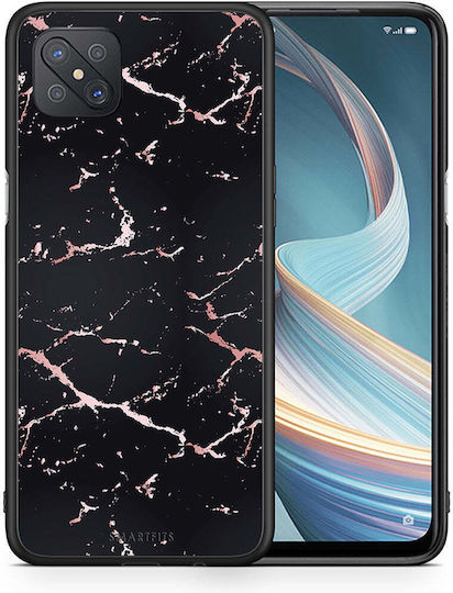Smartfits Marble Black Rosegold Back Cover Black (Oppo Reno4 Z) 7522785362075_42928907124891