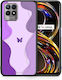 Smartfits Purple Mariposa Umschlag Rückseite Lila (Realme 8i)
