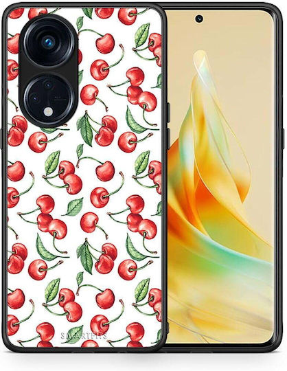 Smartfits Cherry Summer Back Cover Μπορντό (Oppo Reno8T 5G, A1 Pro)