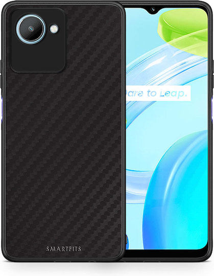 Smartfits Carbon Black Задна корица Черен (Realme C30)