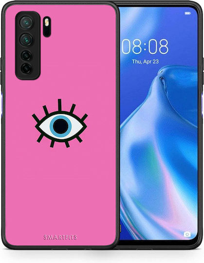 Smartfits Blue Eye Pink Umschlag Rückseite Blau (Huawei P40 Lite 5G) A00_SM1-HU-P40LIT5G_BLUEEYEPINK_
