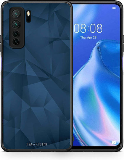 Smartfits Geometric Blue Abstract Umschlag Rückseite Blau (Huawei P40 Lite 5G) 8428750831955_46697290039635
