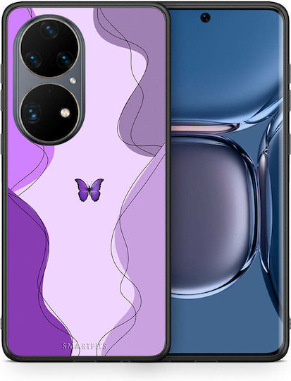Smartfits Purple Mariposa Back Cover Violet (Huawei P50) 7634932203675_43313260363931