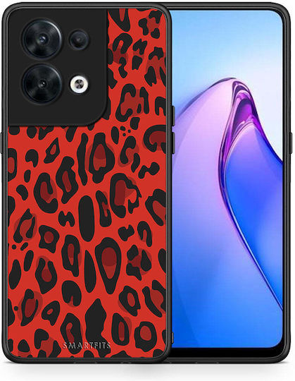 Smartfits Animal Red Leopard Back Cover Κόκκινο (Oppo Reno8)