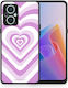 Smartfits Lilac Hearts Back Cover Λιλά (Oppo Reno7 Lite)