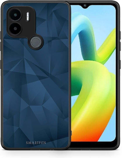 Smartfits Geometric Blue Abstract Back Cover Blue (Redmi A1+ / A2+)