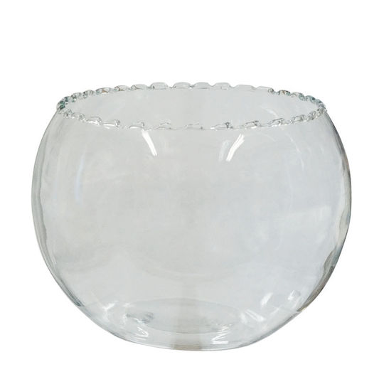 Marhome Decorative Bowl Transparent 13.5x12.5x12.5cm