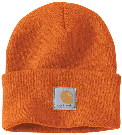 Beanie Unisex Σκούφος Πλεκτός σε Πορτοκαλί χρώμα