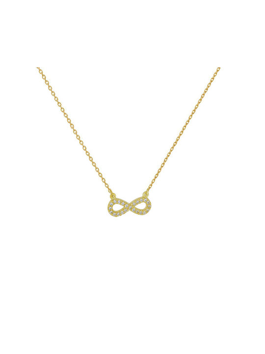 Katsigiannis Necklace Infinity from Gold 9 K