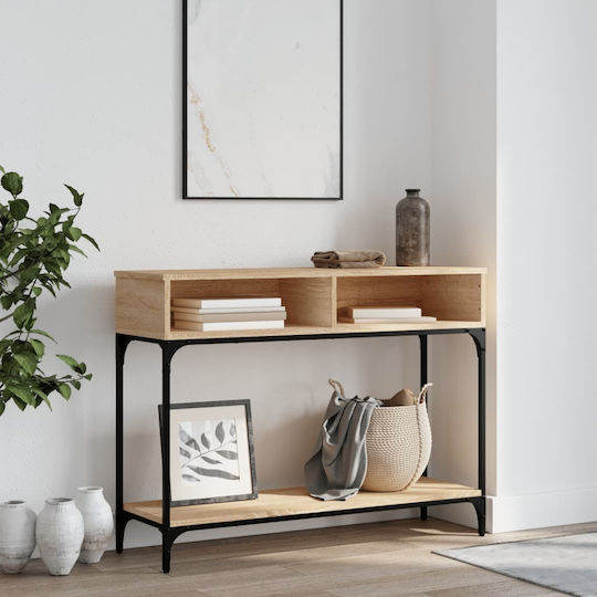 Console Table Wood & Metal L100xW30.5xH75cm