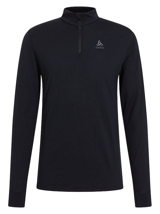 Odlo Natural Merino 200 Ανδρική Ισοθερμική Μακρυμάνικη Μπλούζα Μπεζ