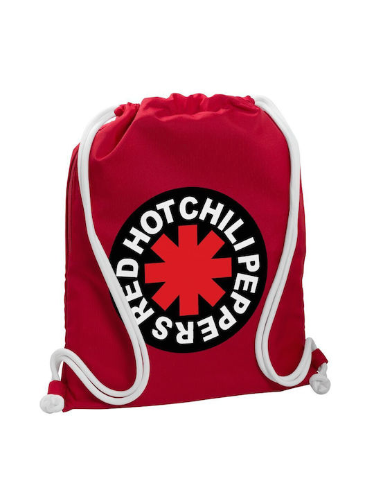 Koupakoupa Hot Chili Peppers Τσάντα Πλάτης Γυμναστηρίου Κόκκινη