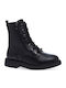 Leather Women's Ankle Boots Black