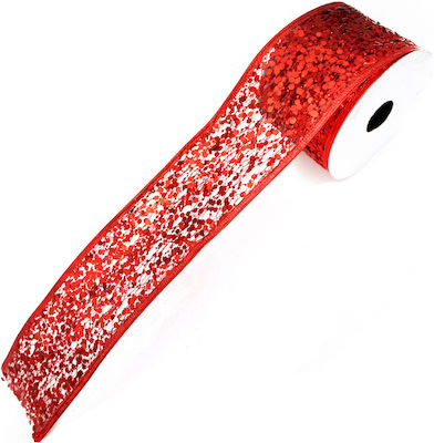 Christmas Ribbon Red 280x5cm 1pc