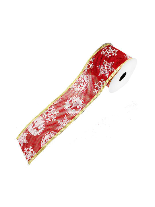 Christmas Ribbon Red 280x6cm 1pc