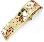 Christmas Ribbon Gold 280x6cm 1pc