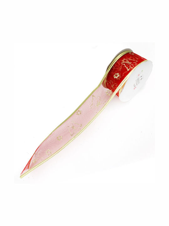 Christmas Ribbon Red 280x4cm 1pc