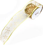 Christmas Ribbon Gold 280x6cm 1pc