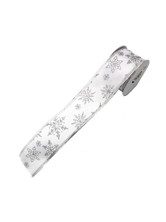 Christmas Ribbon Silver 280x5cm 1pc