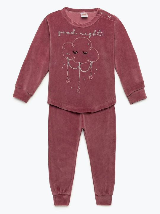Minerva Kids' Pajamas Winter Cotton Salmon Good...
