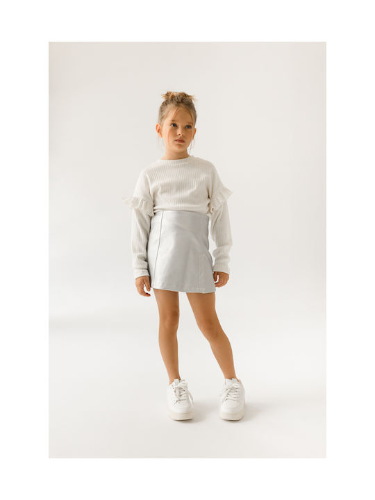 Alice Kids Skirt Silver