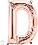 Balloon Foil Letter Rose Gold Μίνι D 41cm