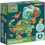 Kids Puzzle Δεινόσαυροι Με 8 Σχήματα for 4++ Years 48pcs Luna