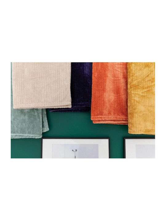 Vivaraise Adel Pique Blanket Sofa 130x160cm Yellow