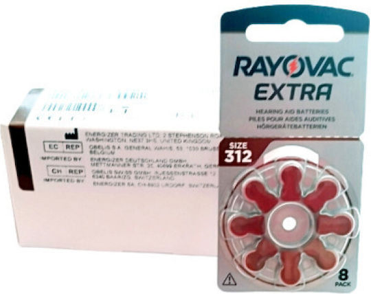 Rayovac Extra Advanced Батерии За Слухови Апарати 312 1.45V 80бр