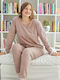 Sexen Winter Women's Pyjama Set Camel Simplicity