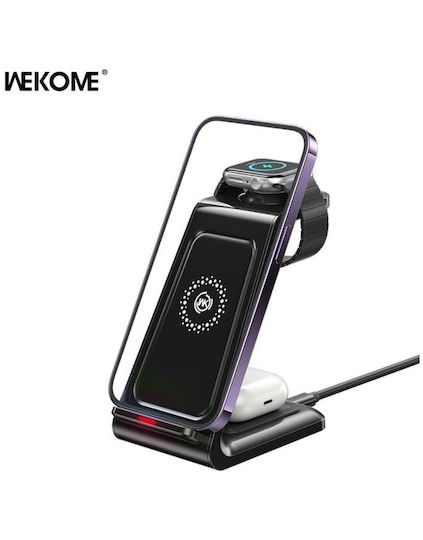 WK Kabelloses Ladegerät (Qi Pad) 15W Schwarzs (WP-U168)