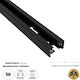GloboStar Mounting Rail for Spotlights made of Aluminum Black 60901