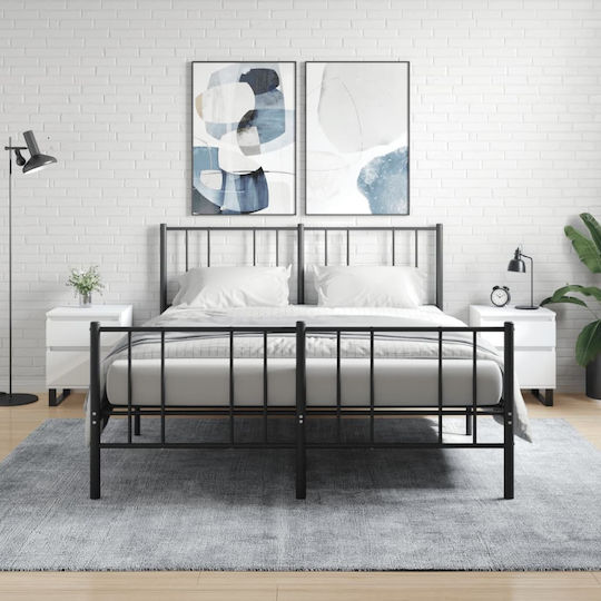 Комоди Дървени Бели 2бр 40x35x50см