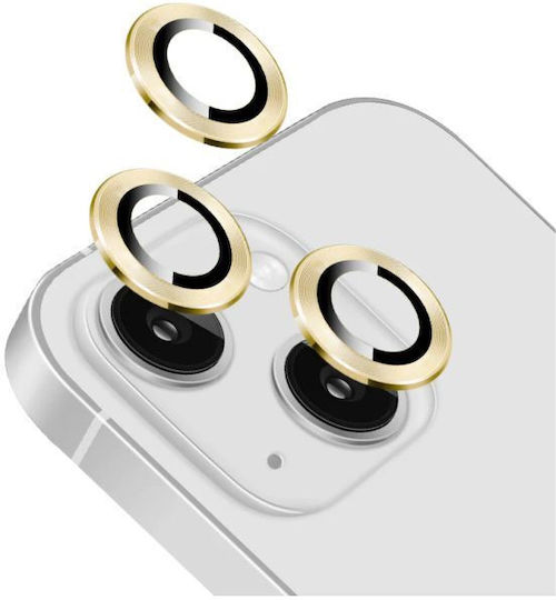 Lens Protector Camera Protection Tempered Glass Gold for iPhone 13 / 13 mini