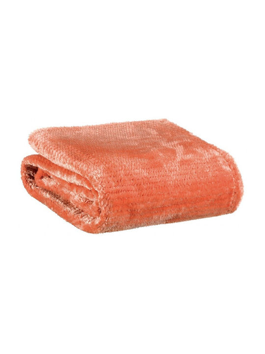 Vivaraise Adel Pique Blanket Sofa 130x160cm Orange