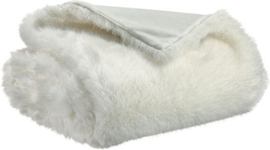 Vivaraise Nolan Ριχτάρι Πολυθρόνας Γούνινο 180x220εκ. Neige