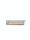 Interni Oggi Metallic Rectangular Decorative Tray with Mirror 53.5x24.5x9cm