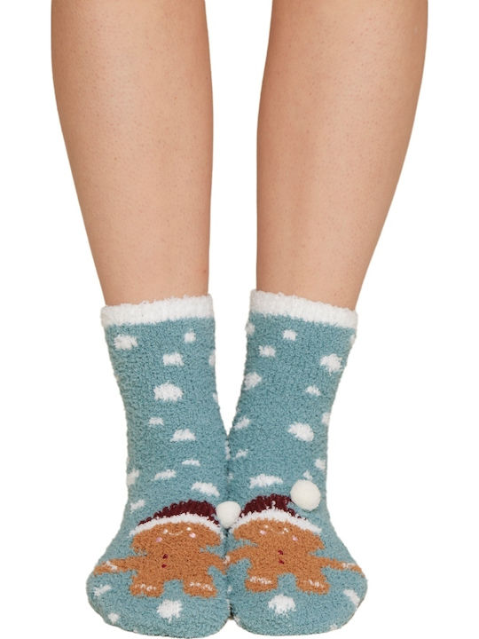 Noidinotte Kindersocken Rutschfest Türkis